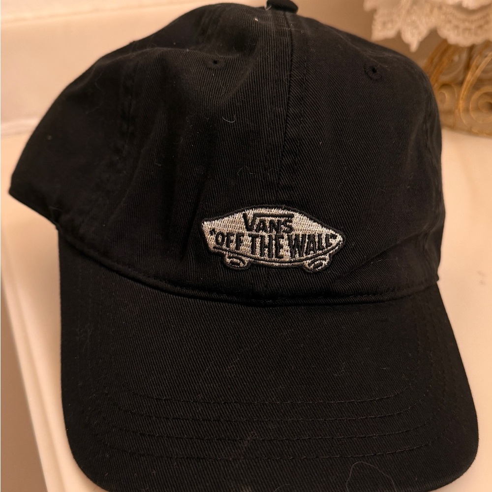Vans Black Cap with Embroidered Logo